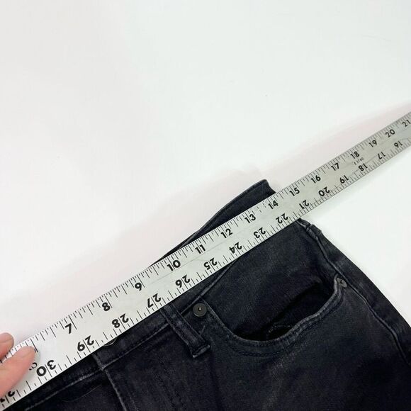 Madewell Jeans Womens Size 28 Black Cali Demi-Boot Frayed Hem Mid-Rise Dark Wash - Picture 7 of 12